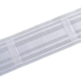 WANYIG Curtain Tape, Loop Tape for Sewing, 85 mm, Universal Tape, Curtain Ruffle Tape, Curtain Row Tape, Pencil Pleat Tape with Loops (10 m)