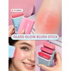 SHEGLAM Glass Glow Blush Stick Cream for Cheek and Lip,