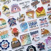 Generic 50Pcs Funny Labor Day Sticker Labor Union Decals Cute