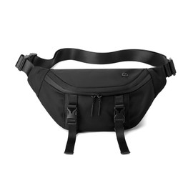FANDARE Fashion Men's Shoulder Bags Chest Bag Men's Bag Bum Bag Sling Shoulder Bag Crossover Bag Shoulder Bag Men's Shoulder Bag for Travel Hiking Backpacks Crossbody Pack Waterproof Nylon, black