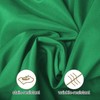 Ascoza 2pack 90 Inch Emerald Round Tablecloth in Washable Polyester