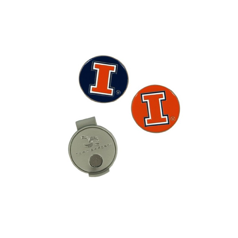 Illinois Fighting Illini Hat Clip and Ball Markers