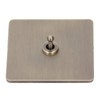 AC250V Single Pole Toggle Switch Antique Bronze Texture Stainless Steel