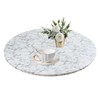 MIPIACE Round Tablecloth Fitted Tablecloth Waterproof Round Table Cloth Wipeable