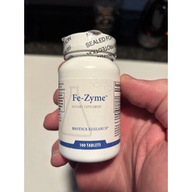 Biotics Research Fe-Zyme Dietary Supplement.  Biotics Research 100 Tablets.