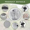 Grantop Midge Head Net Hat, Grey Nylon Mosquito Head Net