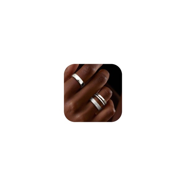 MILACOLATO 18K Gold Plated Rings for Women Men Non Tarnish