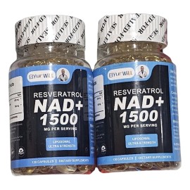 Resveratrol-nad 1500mg 120 Capsulas Por Frasco Sin Sabor                                                                                              