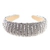 Womens Sparkly Beaded Rhinestone Embellished Jeweled Crystal Wide Thick Padded