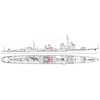 Hasegawa 1/700 Water Line Series Japanese Navy Destroyer Asashio Plastic