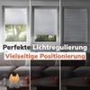 Pleated Blind Klemmfix White Blackout 85 x 220 cm Blackout