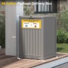 LHBGO Package Delivery Box for Outside, with Delivery Sign 48