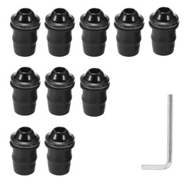 GVSS 10 x Universal Motorcycle Windshield Screws Bolts Kit with M5 Key, Motorcycle Bubble Screws, Motorcycle Windshield Fastener, Motorcycle Windshield Kit Bolts, M5 x 16 mm, Black