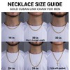 Gold Chain for Men, Mens 5mm Gold Plated Stainless Steel
