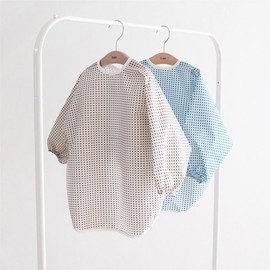 Soave Gallagh children's top long-sleeved waterproof art gown long-sleeved bib, 2. Sky Blue 2. Sky Blue_1.S1.S / 소아베 갤러그 유아동 상의 긴팔 방수 미술가운 긴팔 턱받이, 2.스카이블루2.스카이블루_1.S1.S