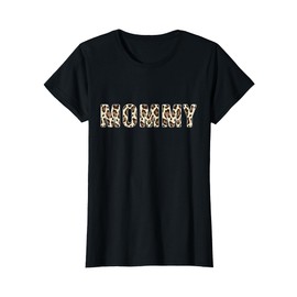 Leopard Pattern Mommy Mothers Day T-Shirt
