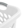 White Laundry Basket, Square, White, 19-In. 1217