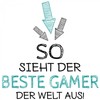 Fashionalarm Cushion "So sieht der beste Gamer der Weltaus" 40