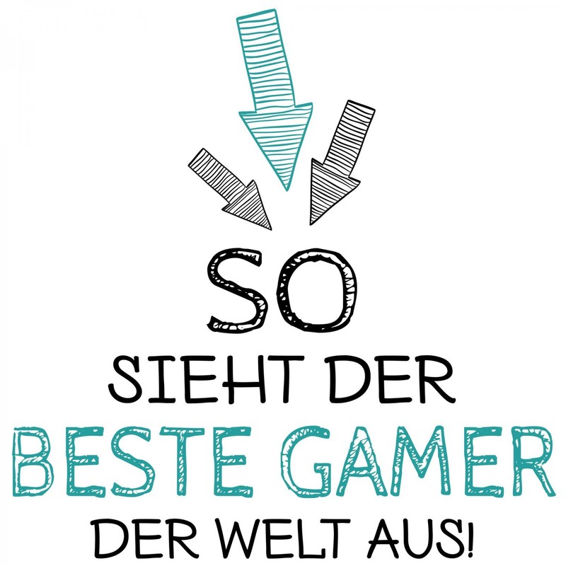 Fashionalarm Cushion "So sieht der beste Gamer der Weltaus" 40
