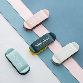 AUGEN Cable Clip Cord Holder with Self Adhesive, USB Charger Cable Management for Desk Nightstand Office Home Desktop, Wire Holder Keeper Organizer (Pack of 4 Green|Pink)