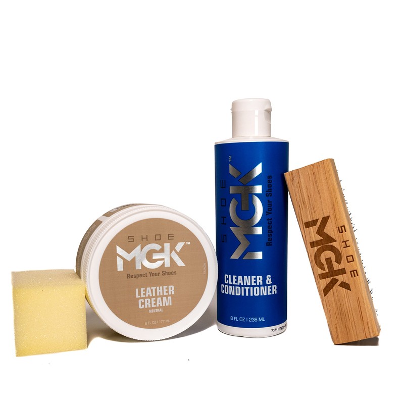 Shoe MGK Leather Care Kit - Conditioner Cream, Shoe Cleaner,