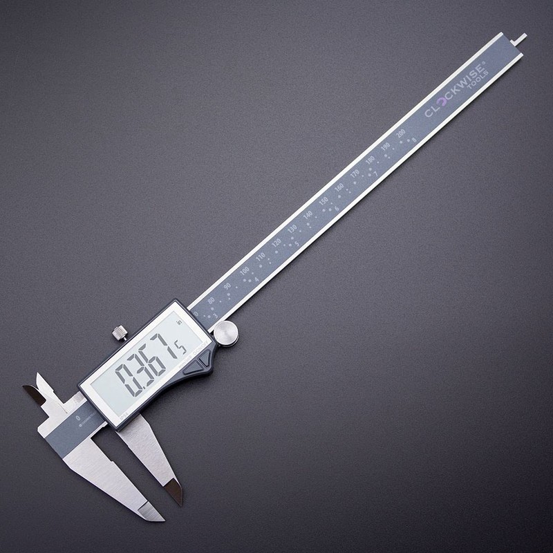 Clockwise Tools IP54 Grade Digital Caliper, DCLR-0805 0-8" /200mm, Inch/Metric/Fractions