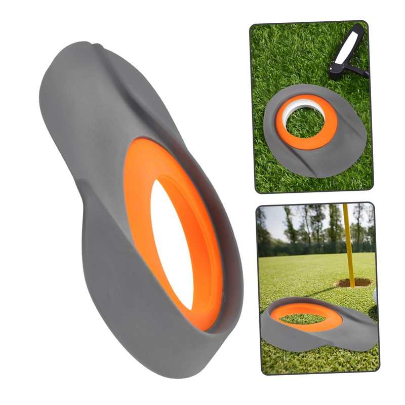Outanaya 2pcs Portable Golf Putting Cup Training Aid Practice Accessory
