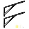 QWORK 24" Heavy Duty Folding Shelf Brackets for Wall Mounted