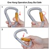 Carabiner Climbing Equipment, Aluminium Carabiner Hook for Hammock, Swing, Camping,