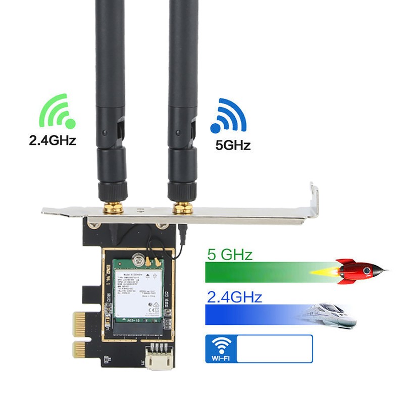 AX200 Network Card Wireless Dual Band 2974Mbps PCI E with