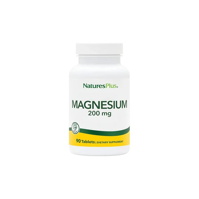 Magnesio NaturesPlus 200 mg Magnesium Supplement for Bone Muscle Health,