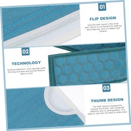 Ipetboom 4pcs Back Scrubber Soft Exfoliating Bath Gloves Massage Brush for Body Scrub for Relaxing Bathing and Skin Care Convenient Hanging Design for Easy Storage