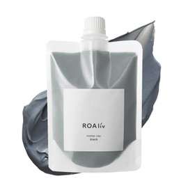 ROAliv Mother Clay Black 8.5 oz (240 g) Clay Pack, Rinse Pack, Sticky From Sebum, For Blackheads