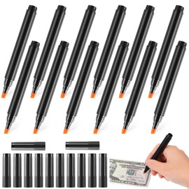 12 Pieces Counterfeit Bill Checker Pen Checker Pen Counterfeit Money Detector Pen for Check Cash Currency Note, Check Fake Bills
