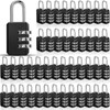 Chumia 50 Pack 3 Digit Combination Lock Small Combo Locks