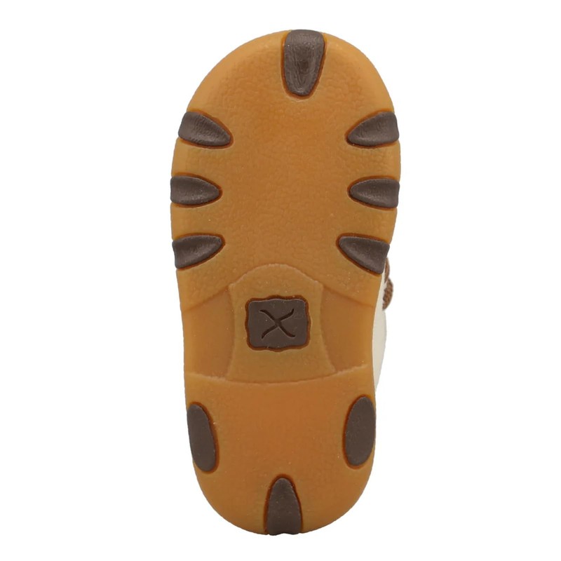 Twisted X Infant's Chukka Driving Moc, Moc Toe, Beige Multi,