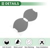 Motoforti Universal 3D Car Door Handle Cup Sticker Anti-Scratch, PVC,