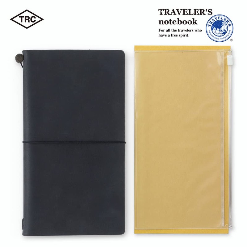 Midori Traveler's Notebook Refill Zipper Case Pack of 2 Regular