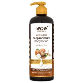 Shea Butter With Lactic Acid Body Lotion | Hydrates Very Dry Skin | Long Lasting 48 hrs Moisturization | Smoothens Rough, Flaky Skin | Calms Itchy Skin - 400ml