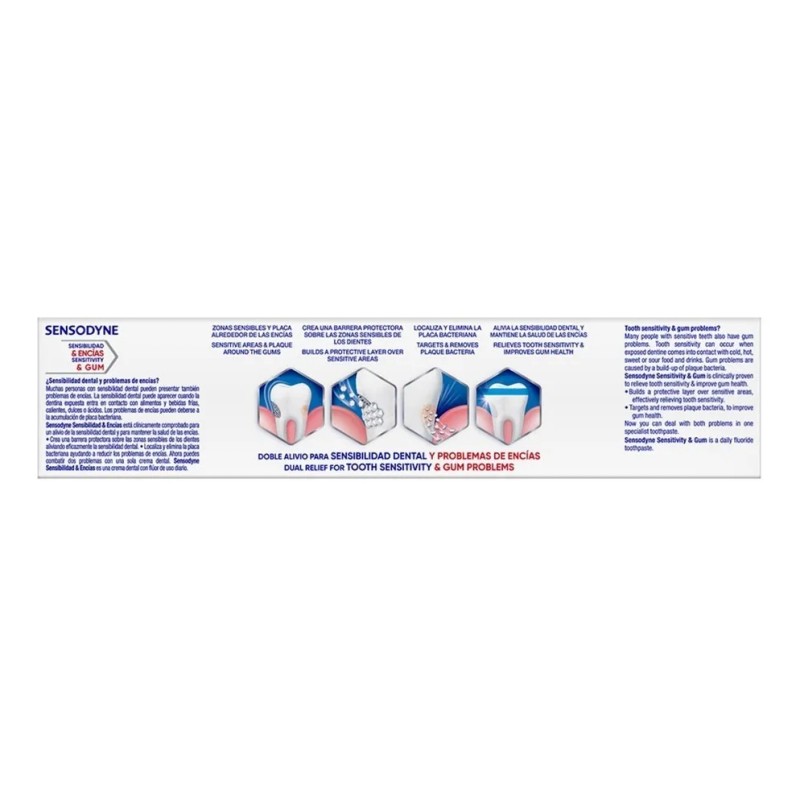 Pasta de Dientes Sensodyne Sensibilidad y Encías Protección Diária Pasta