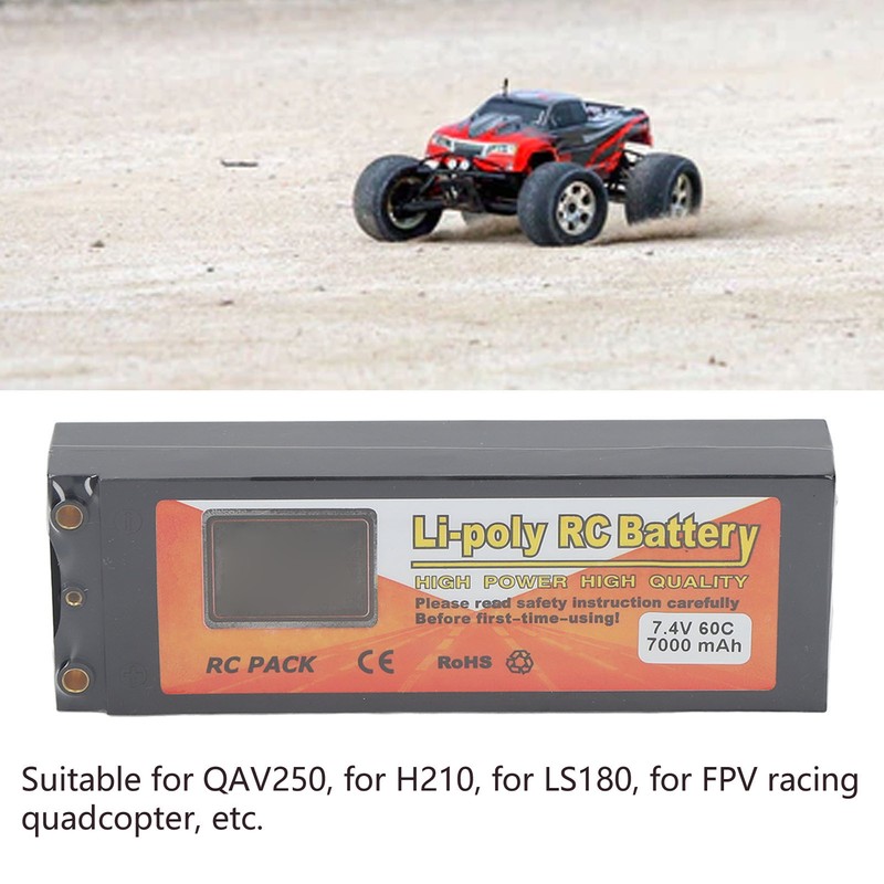 Li Poly RC Battery 2S 60C 7000mAh 7.4V Li Poly