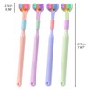 Pack of 2 3 4 Three Sided Toothbrushes Soft Bristle