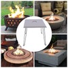 24 x 24 x 24 Inch Fire Pit Heat Deflector,Stainless