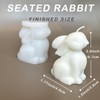 1 Pack Bunny Candle Molds Silicone Molds for Candle Making,