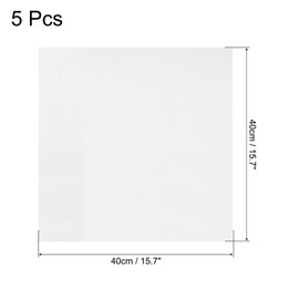 uxcell 15.7 x 15.7" Silicone Dehydrator Sheets, 5 Pcs Non-Stick Dehydrator Drying Mesh Reusable Fruit Dryer Mat for Food Dehydrator Fruit Dryer, White