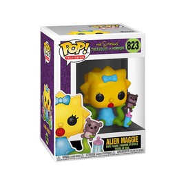 Epic Collectibles Pop The Simpsons: Treehouse of Horror - Alien Maggie Simpson Vinyl Figure Bundle with Compatible Funko Box Protector