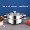 Steamer Pot for Cooking 11 inch, Steamer Pots 3-tier Multipurpose