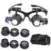Magnifying Glasses with Light LED Illuminated Eye Loupe Headband Magnifier