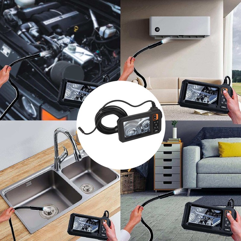 Endoscope Camera with Light IP67 Waterproof 1080P HD Sewer Inspection