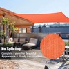 Yescom 2 Packs 20'x23' Rectangle Sun Shade Sail Bright Orange